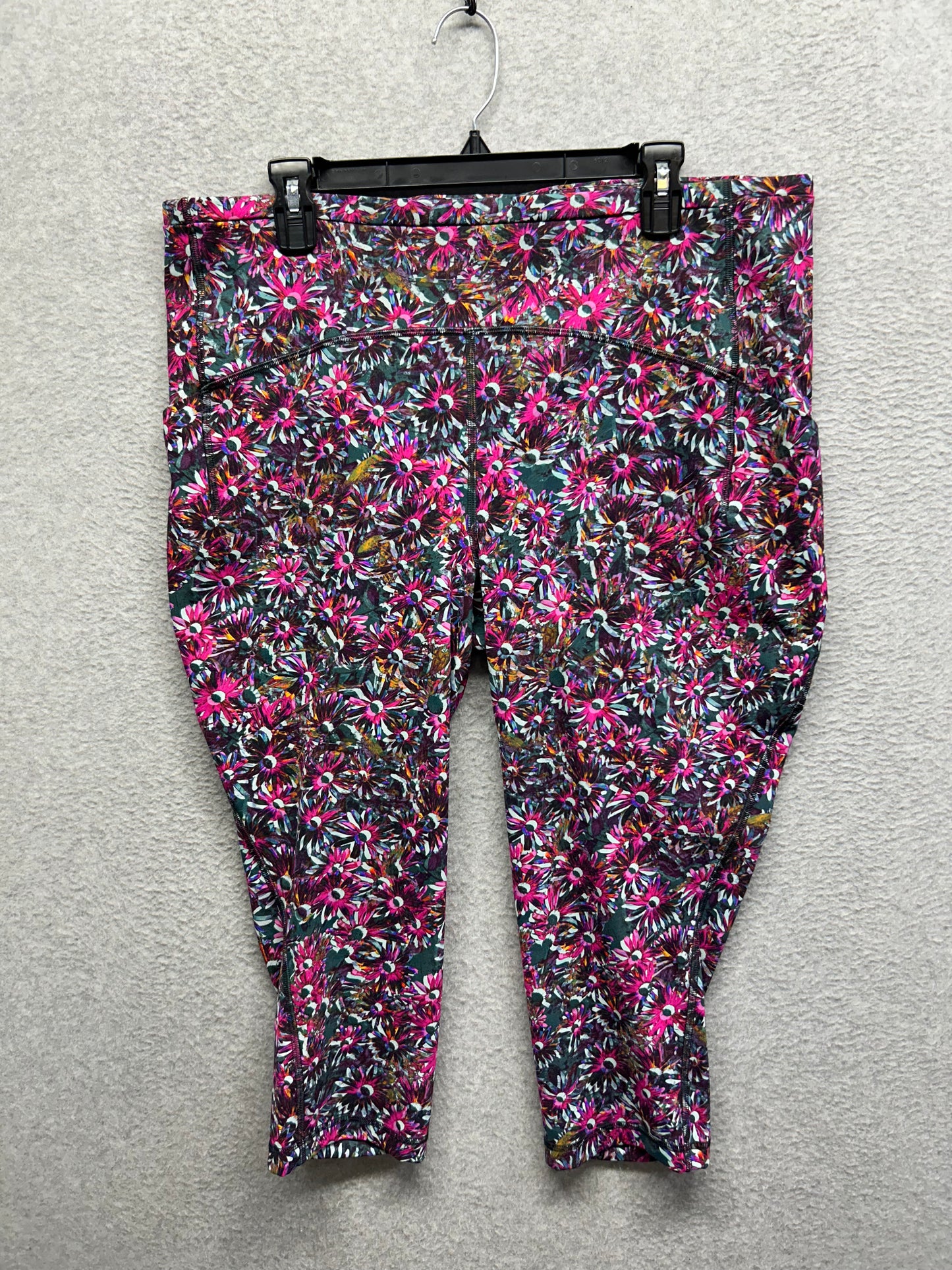 Lululemon Swift Speed High-Rise Crop 21" Size 18 Floral Electric Multi