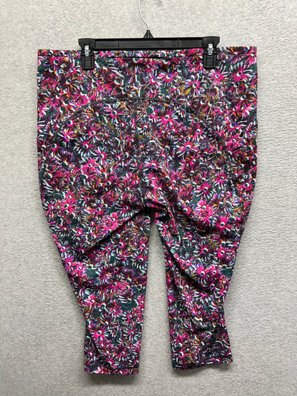 Lululemon Swift Speed High-Rise Crop 21" Size 18 Floral Electric Multi