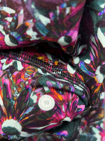 Lululemon Swift Speed High-Rise Crop 21" Size 18 Floral Electric Multi