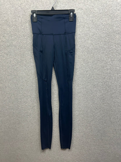 Lululemon Fast & Free Tight Tall 31" Size 0 True Navy