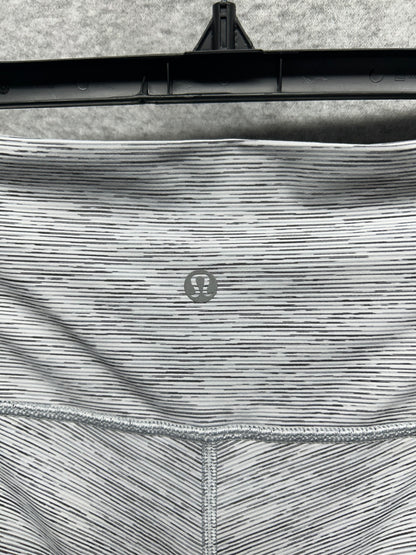 Lululemon Wunder Under Hi-Rise 1/2 Tight Size 6 Wee Are From Space Ice Grey Alpine White