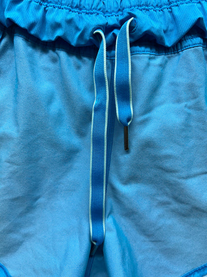 Lululemon Work It Out Short Beach 4" Size 10 Blanket Blue