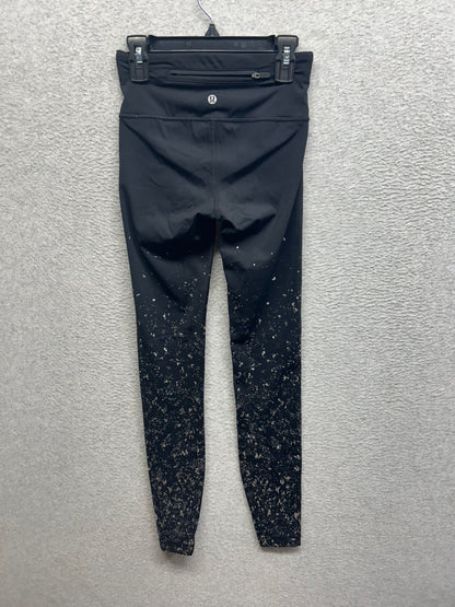 Lululemon Speed Wunder Tight 28" Size 2 Speckle Shine Black
