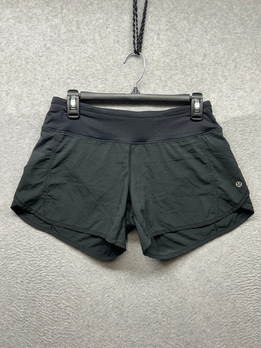 Lululemon Speed Up Short Long 4" Size 4 Black