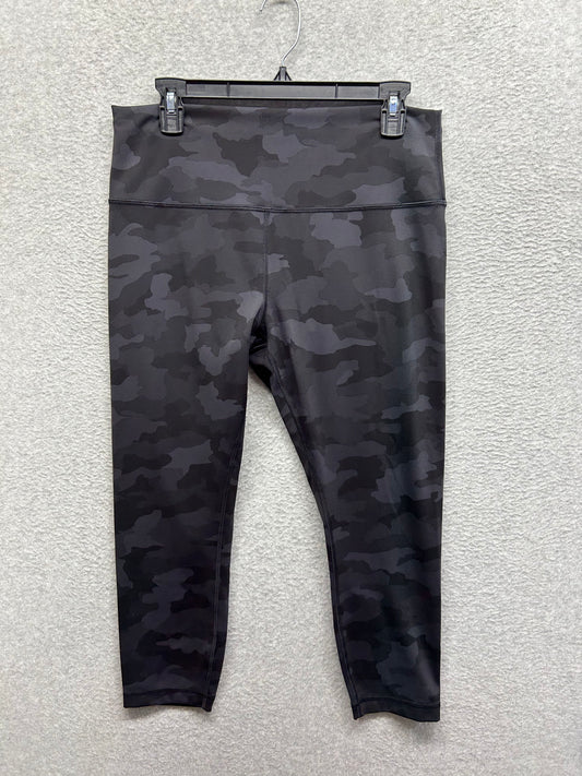 Lululemon Wunder Train High-Rise Crop 23" Size 14 Heritage 365 Camo Deep Coal Multi