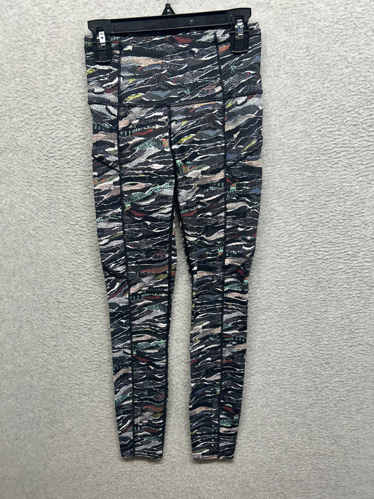 Lululemon Fast And Free 25" Size 2 Mini Sweatr Multi Black