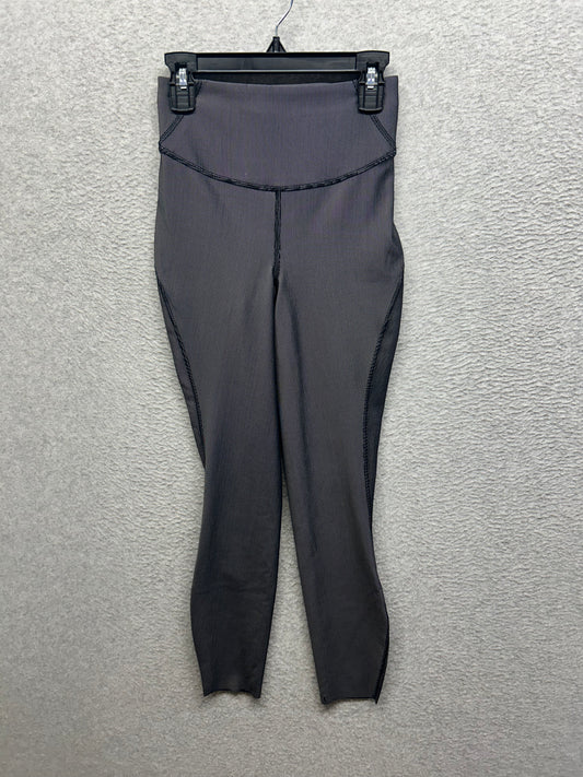 Lululemon Base Pace High-Rise Tight 25" Two-Tone Ribbed Size 2 Black / Gull Grey
