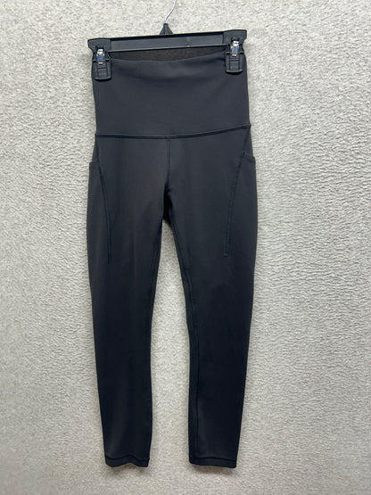 Lululemon Wunder Train High-Rise Crop with Pockets 23" Size 2 Black