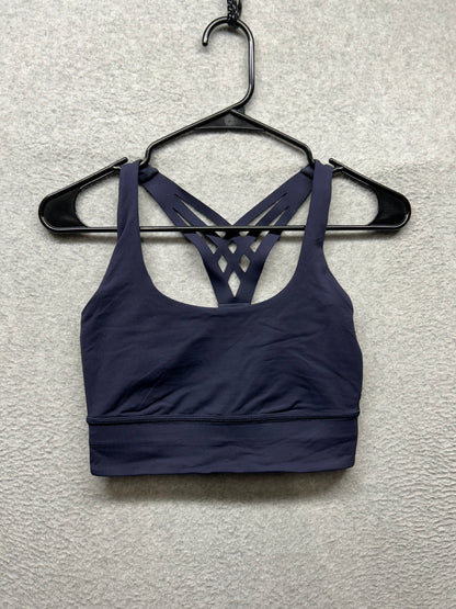 Lululemon Mind Over Miles Bra Size 6 Midnight Navy