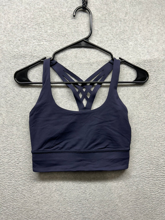 Lululemon Mind Over Miles Bra Size 6 Midnight Navy