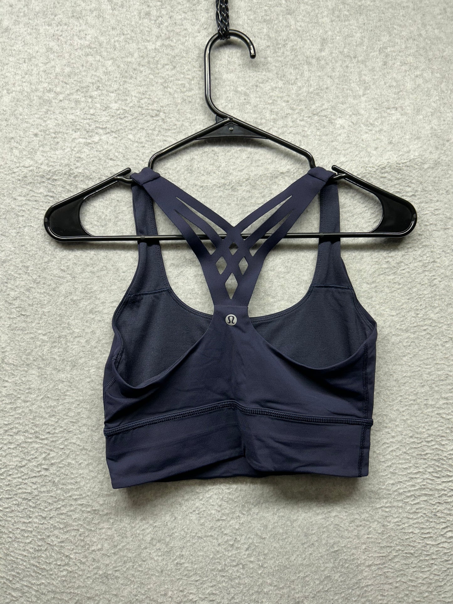Lululemon Mind Over Miles Bra Size 6 Midnight Navy