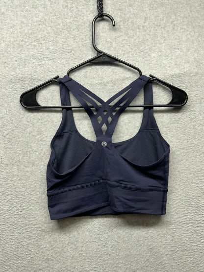 Lululemon Mind Over Miles Bra Size 6 Midnight Navy