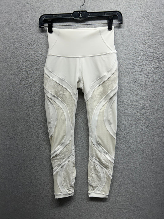Lululemon Wunder Under High-Rise Tight 25" Lace Size 4 White