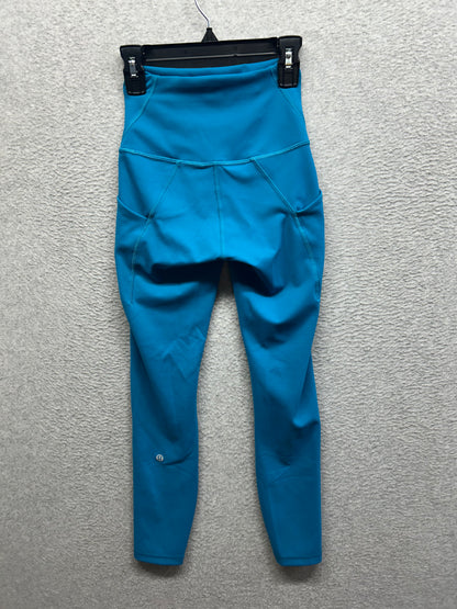 Lululemon Wunder Train High-Rise Tight with Pockets 25" Size 2 Hawaiian Blue
