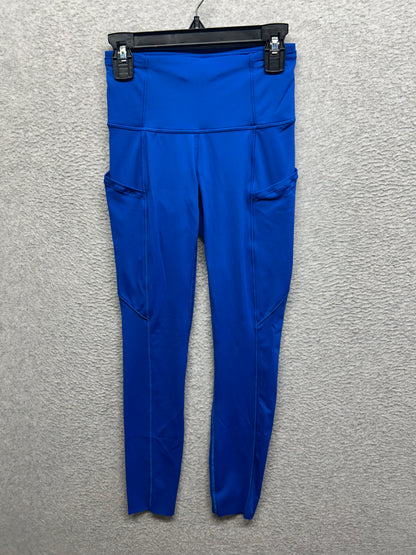 Lululemon Fast and Free Tight II 25" Size 2 Cerulean Blue