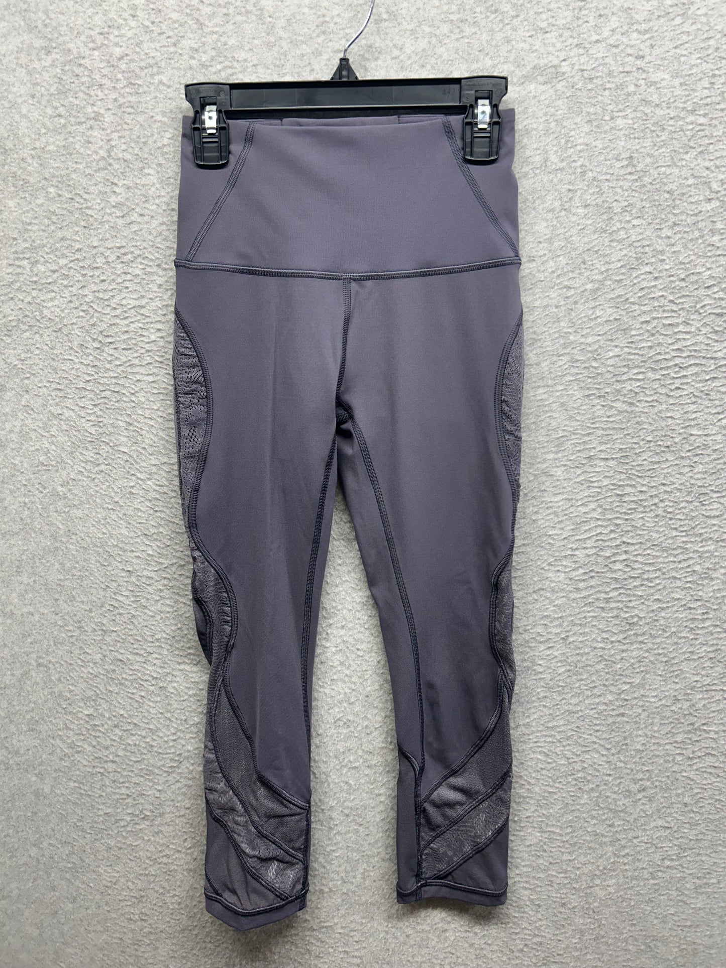 Lululemon Wunder Under Crop 21" Lace Size 2 Moonwalk