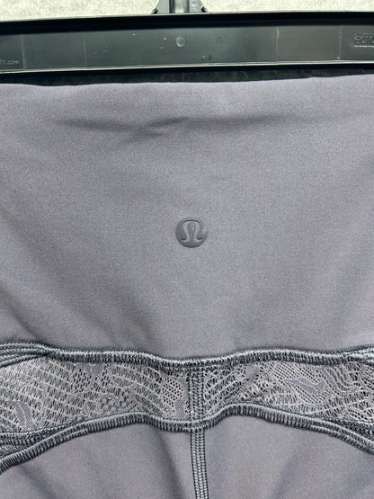 Lululemon Wunder Under Crop 21" Lace Size 2 Moonwalk