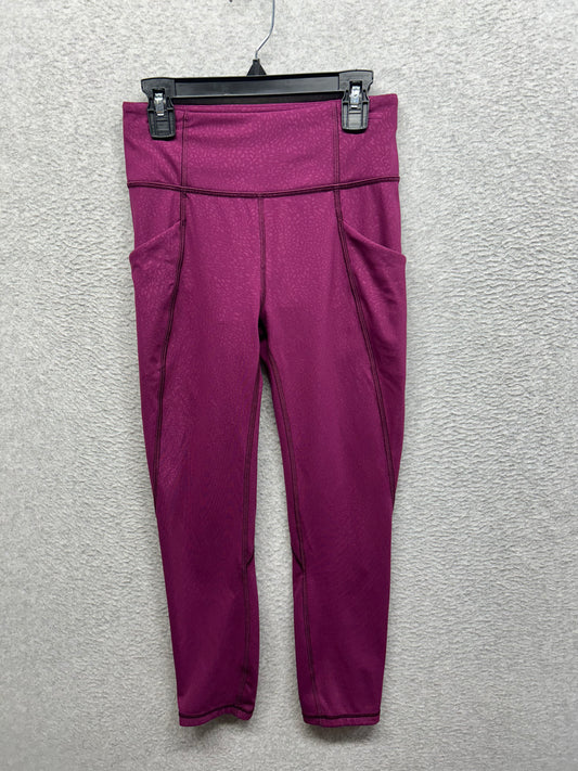 Lululemon Time To Sweat Crop 23" Size 4 Polar Shift Emboss Marvel