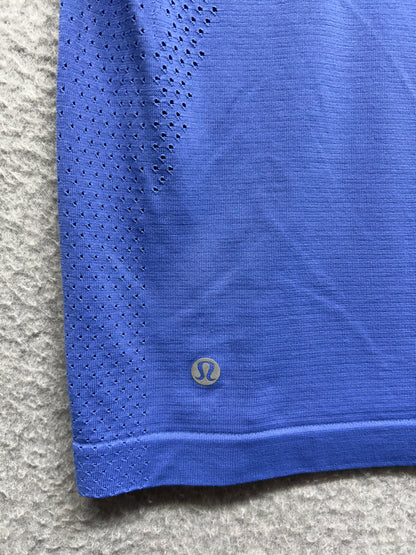 Lululemon Train to Be Short-Sleeve Shirt Size 6 Wild Indigo