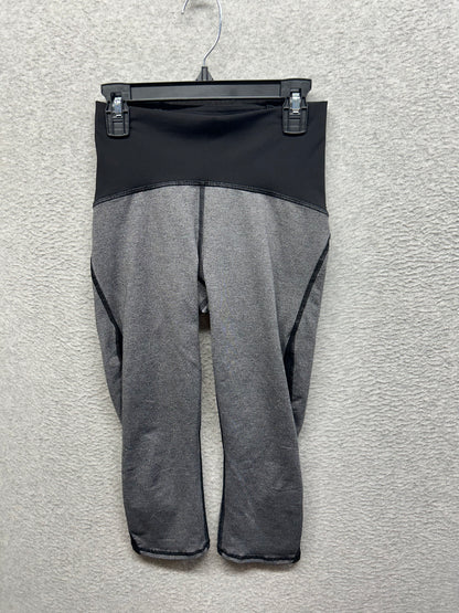 Lululemon Train Times Crop 17" Size 4 Heathered Black