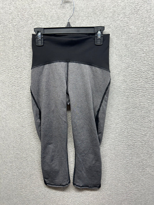 Lululemon Train Times Crop 17" Size 4 Heathered Black