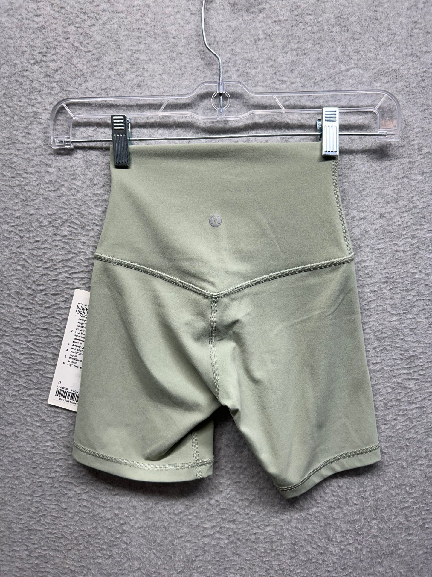 Lululemon Align High-Rise Short 6" Size 0 Fog Green