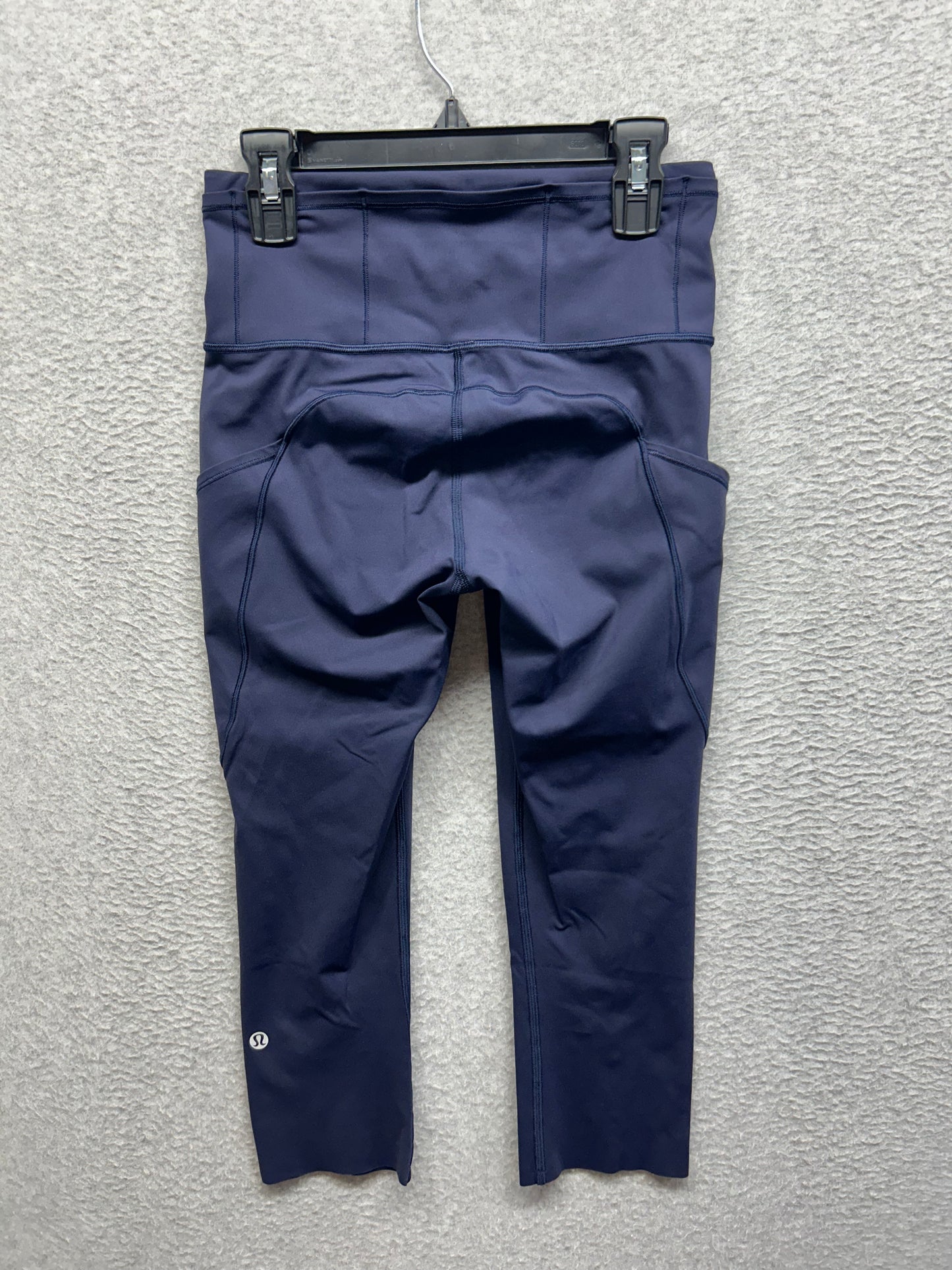 Lululemon Fast & Free Crop II 19" Size 4 True Navy