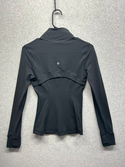 Lululemon Define Jacket Nulu Size 4 Black (Square Dot)