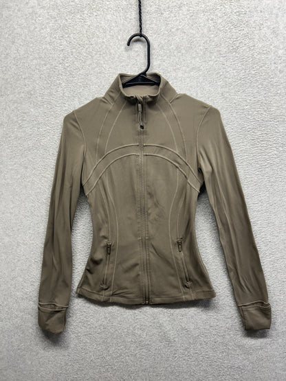 Lululemon Define Jacket Nulu Size 4 Nomad (Sqaure Dot)
