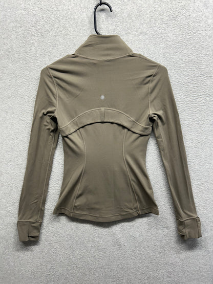 Lululemon Define Jacket Nulu Size 4 Nomad (Sqaure Dot)