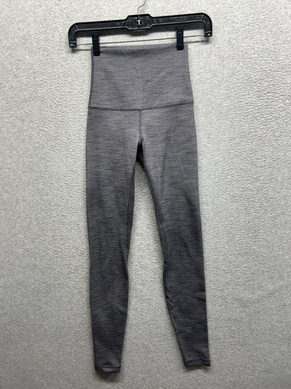 Lululemon Align Pant Super High-Rise 28" Size 2 Mini Heathered Herringbone Heathered Black