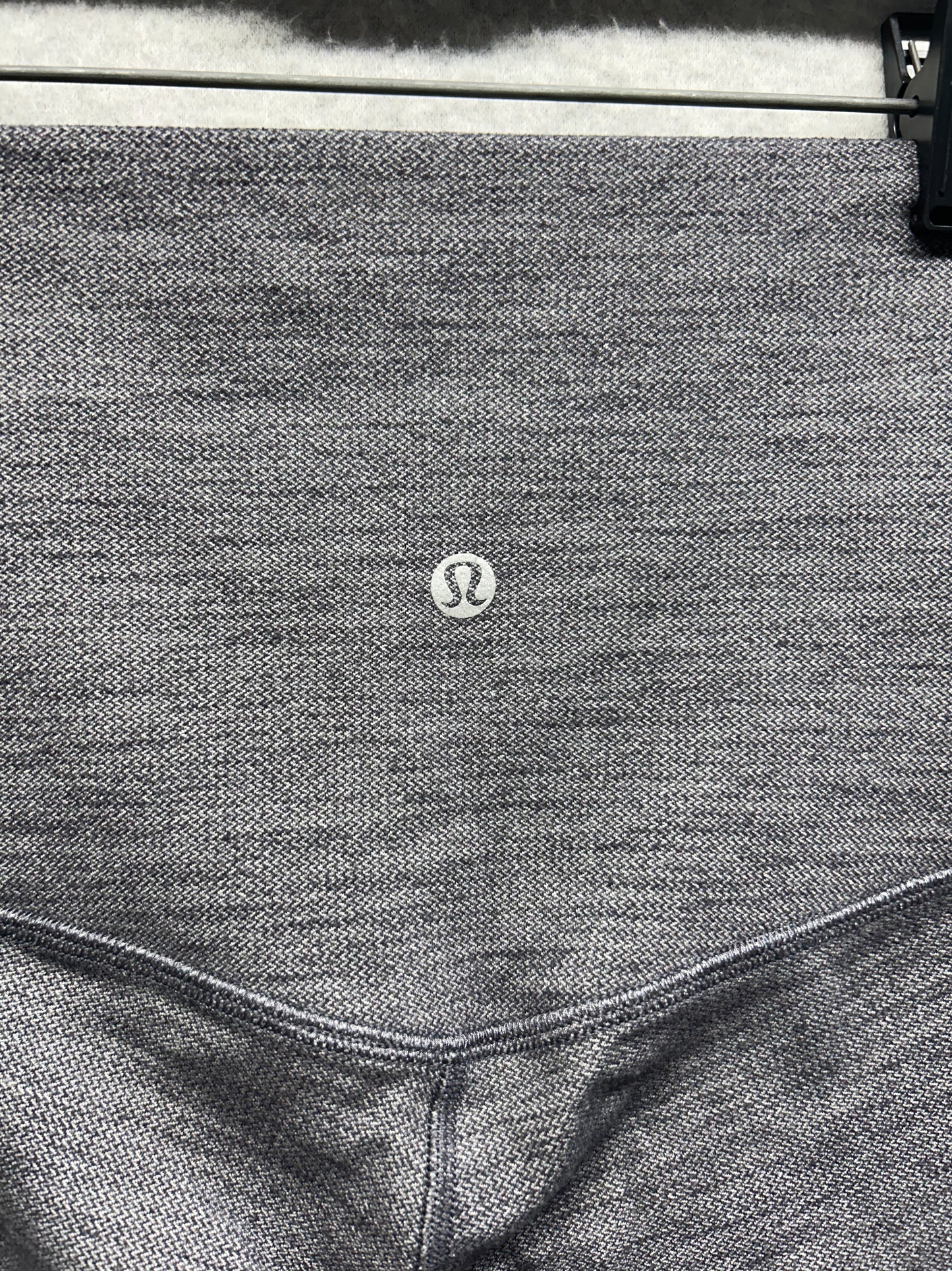 Lululemon Align Pant Super High-Rise 28" Size 2 Mini Heathered Herringbone Heathered Black