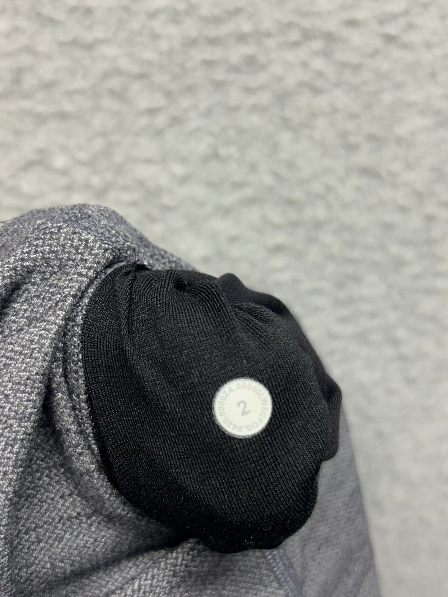 Lululemon Align Pant Super High-Rise 28" Size 2 Mini Heathered Herringbone Heathered Black