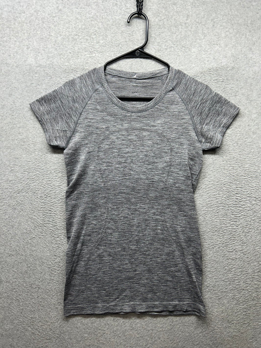 Lululemon Swiftly Tech Short Sleeve Crew Size 8 Heathered Slate