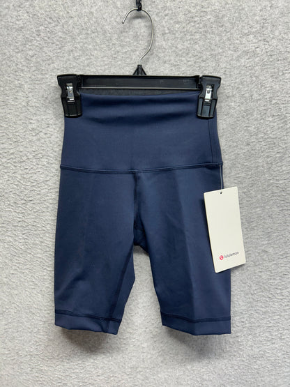 Lululemon Wunder Train High Rise Short 8" Size 0 True Navy