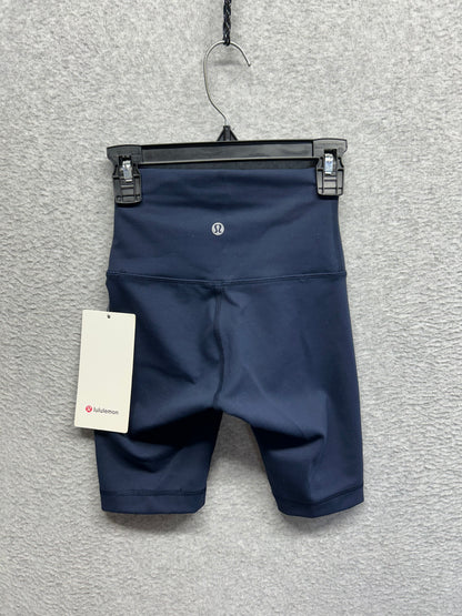 Lululemon Wunder Train High Rise Short 8" Size 0 True Navy