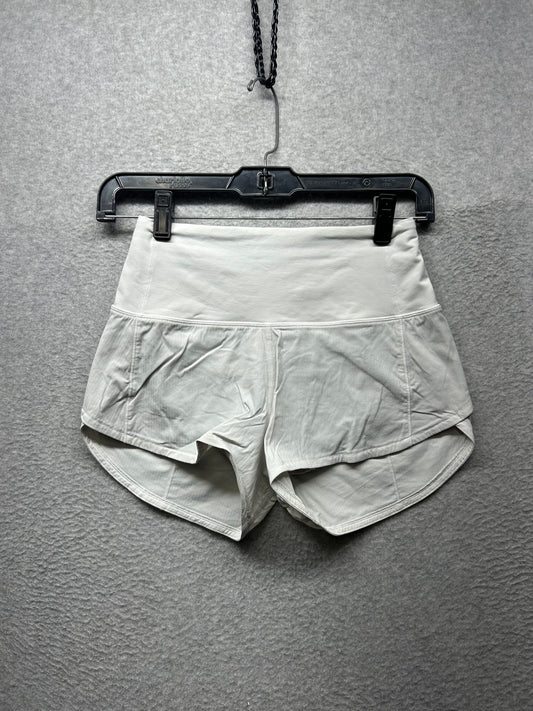 Lululemon Speed Up Short High-Rise 2.5" Size 0 White