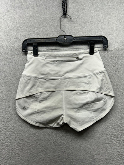 Lululemon Speed Up Short High-Rise 2.5" Size 0 White