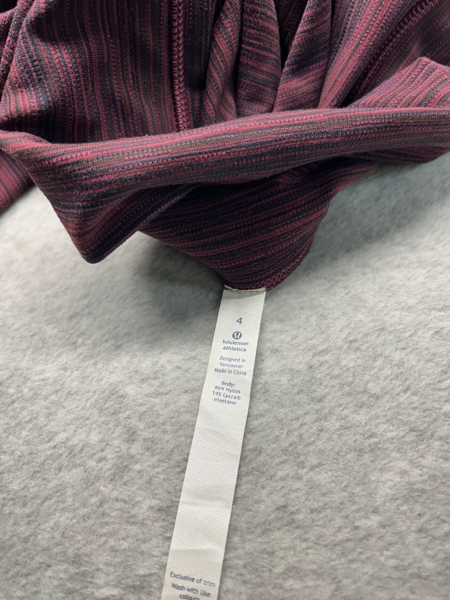 Lululemon Tube And From Skirt Size 4 Cyber Red Grape Bordeaux Drama
