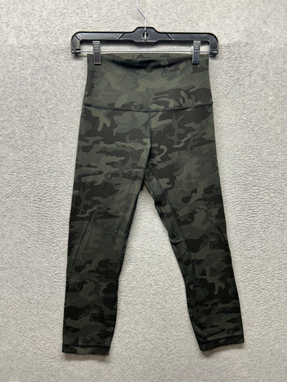 Lululemon Align Crop 21" Size 6 Incognito Camo Multi Gator Green