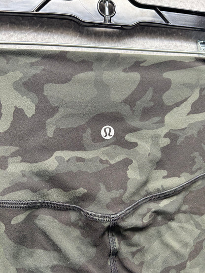 Lululemon Align Crop 21" Size 6 Incognito Camo Multi Gator Green