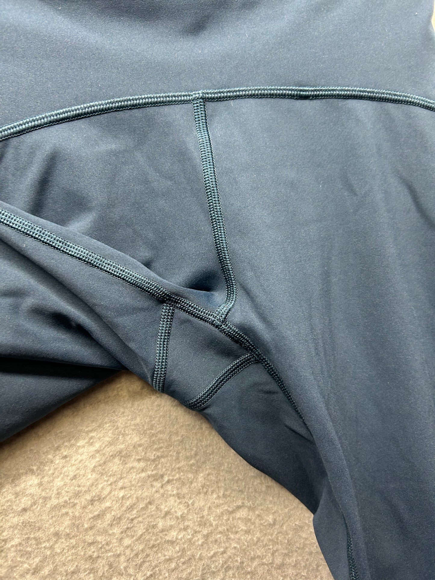 Lululemon Train Times Crop 16.5" Size 6 Nocturnal Teal