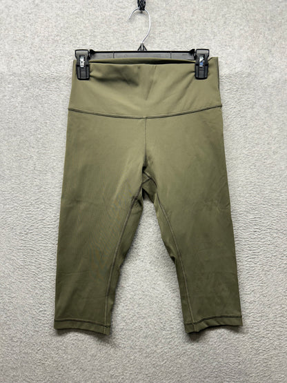 Lululemon Wunder Under Hi-Rise 1/2 Tight Full-On Luxtreme 16" Size 8 Dark Olive