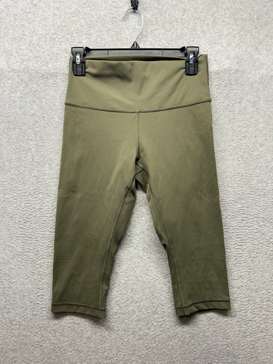 Lululemon Wunder Under Hi-Rise 1/2 Tight Full-On Luxtreme 16" Size 8 Dark Olive