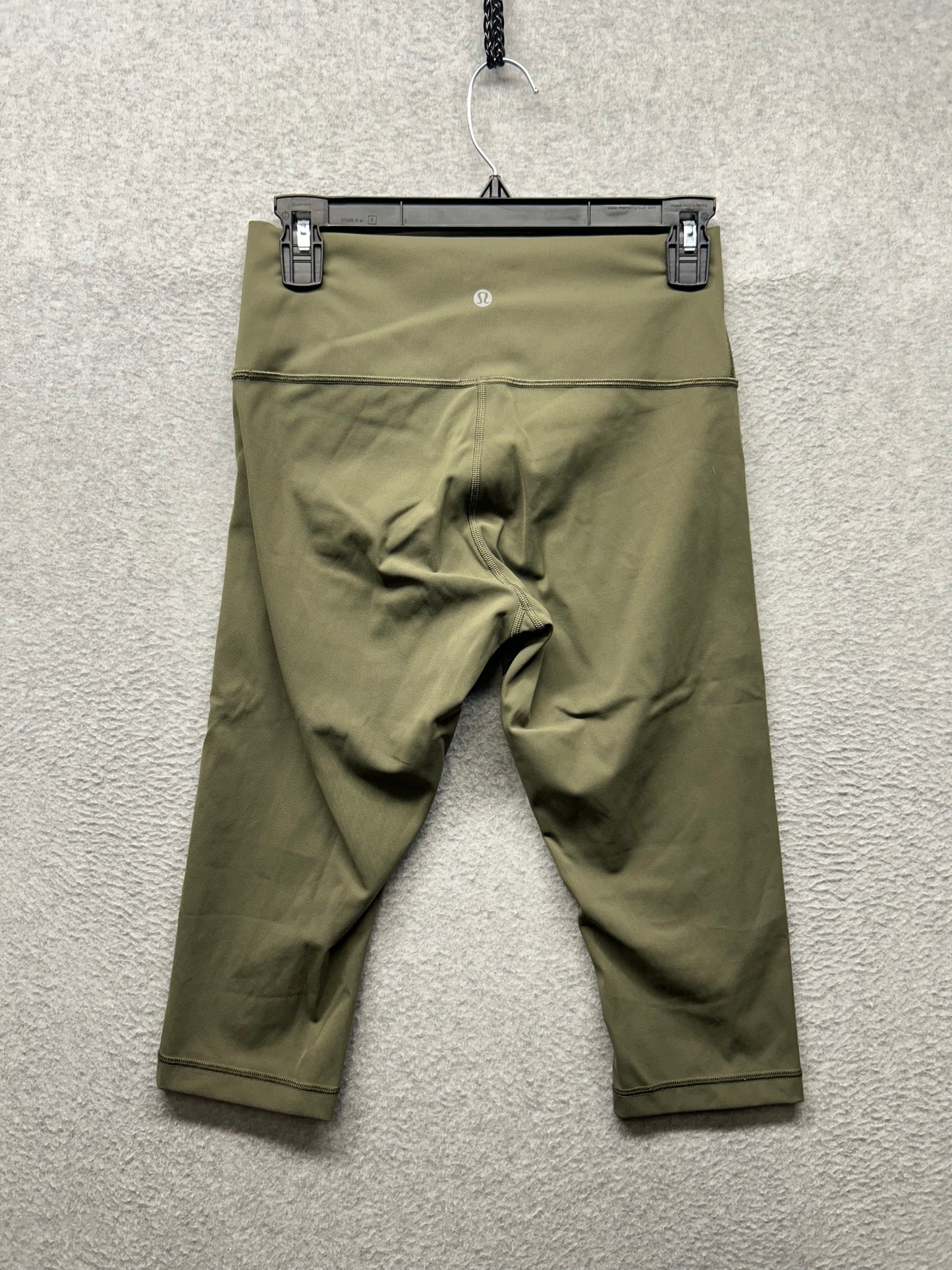 Lululemon Wunder Under Hi-Rise 1/2 Tight Full-On Luxtreme 16" Size 8 Dark Olive