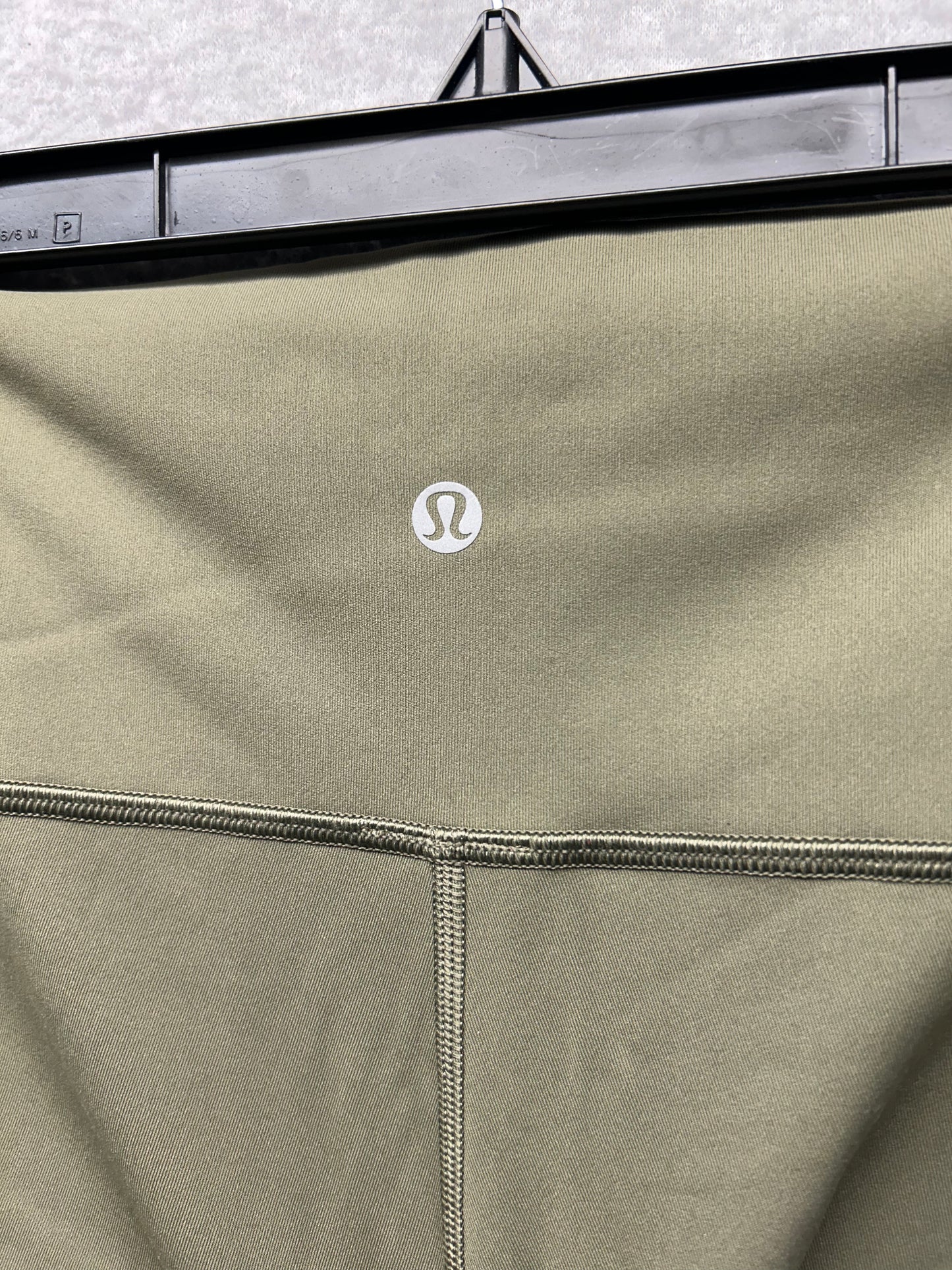 Lululemon Wunder Under Hi-Rise 1/2 Tight Full-On Luxtreme 16" Size 8 Dark Olive