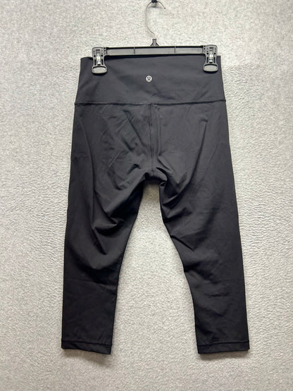 Lululemon Wunder Under Crop High-Rise Full-On Luxtreme 20" Size 8 Black