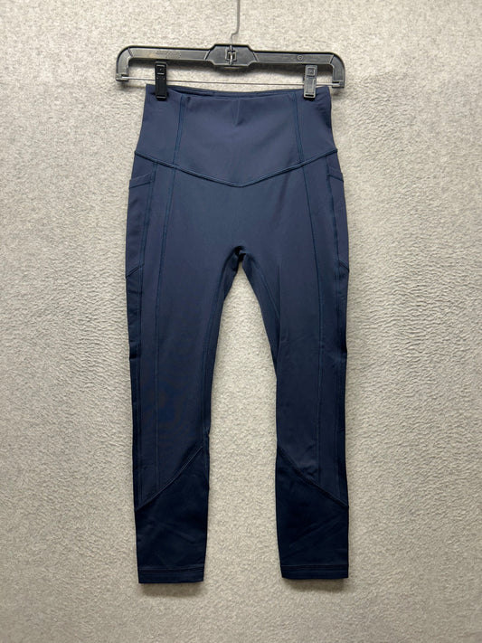Lululemon All The Right Places Crop II 23" Size 4 True Navy