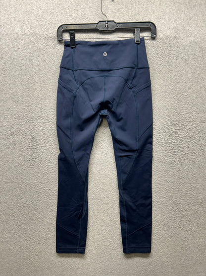 Lululemon All The Right Places Crop II 23" Size 4 True Navy