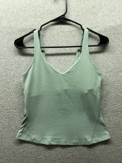 Lululemon Align Waist-Length Tank Top Size 8 Silver Blue
